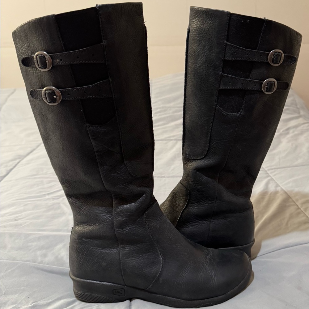 Keen Black Leather Boots